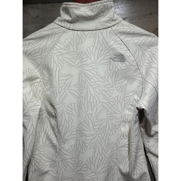 THE NORTH FACE Women's Softshell Bionic White Patterned Fleece AMVX Jacket Sz SP - Picture 10 of 14